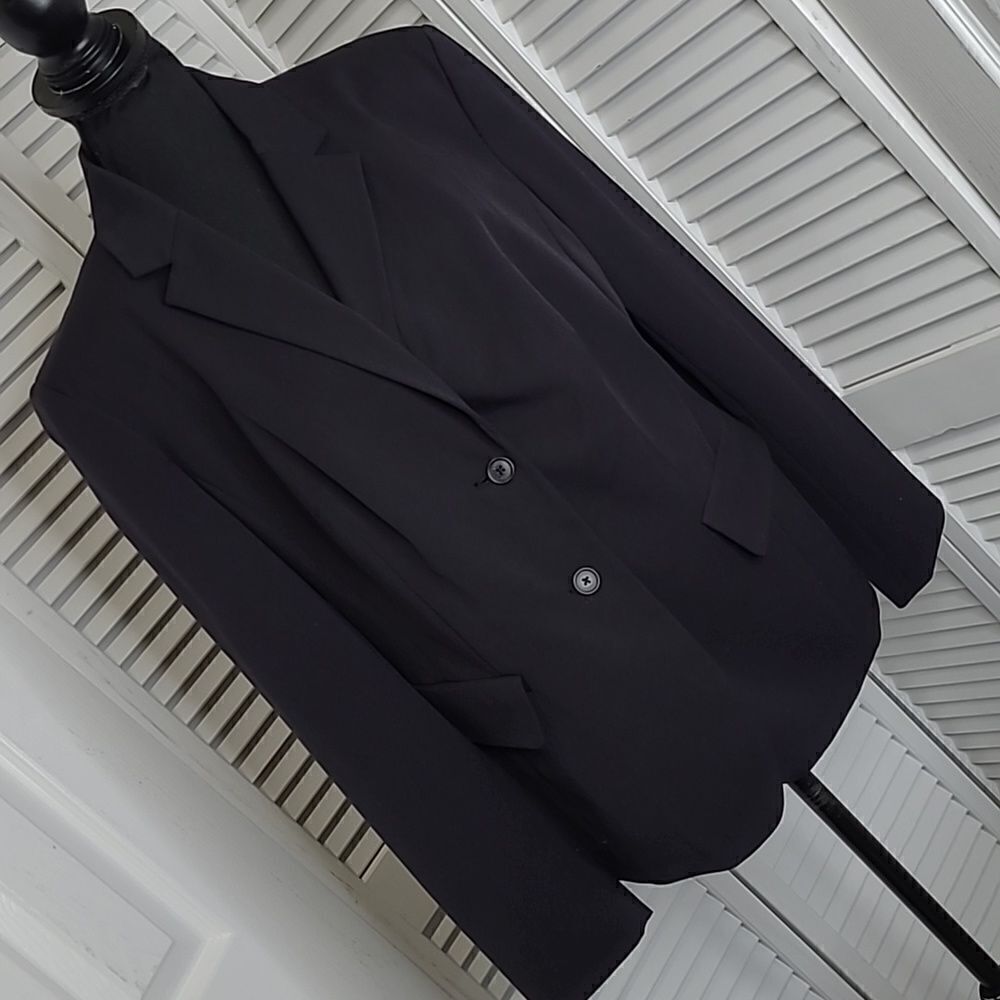 goodclothes sz 14 black buttonfront blazer NWT